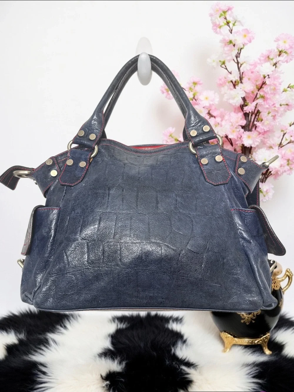 TOSCANI GENUINE LEATHER SATCHEL MADE IN 🇮🇹 ITALY